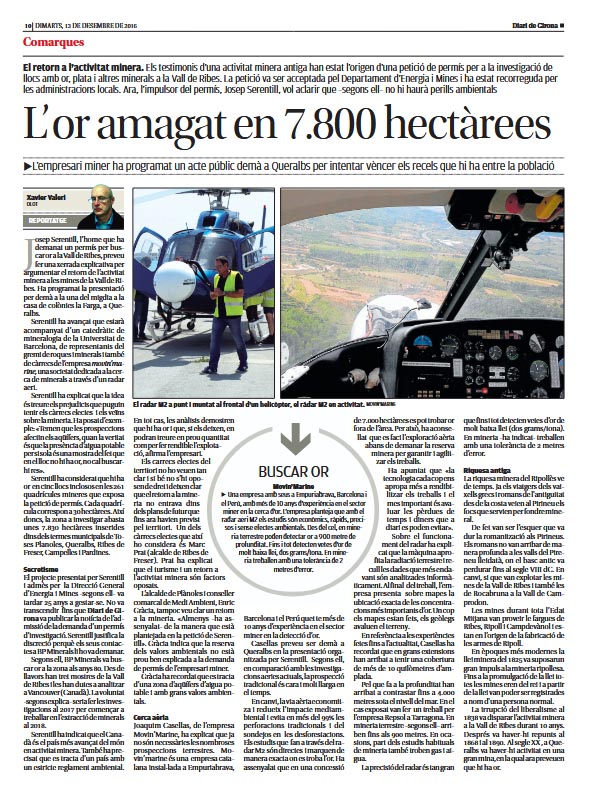 L’or amagat en 7.800 hectàrees